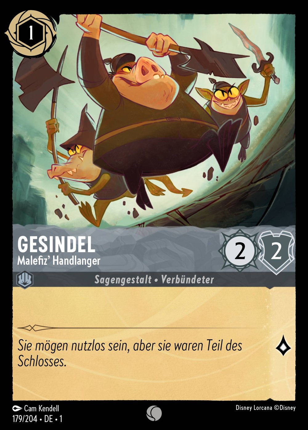 Gesindel – Malefiz' Handlanger 179/204 – Das Erste Kapitel – Disney Lorcana – Deutsch – Near Mint