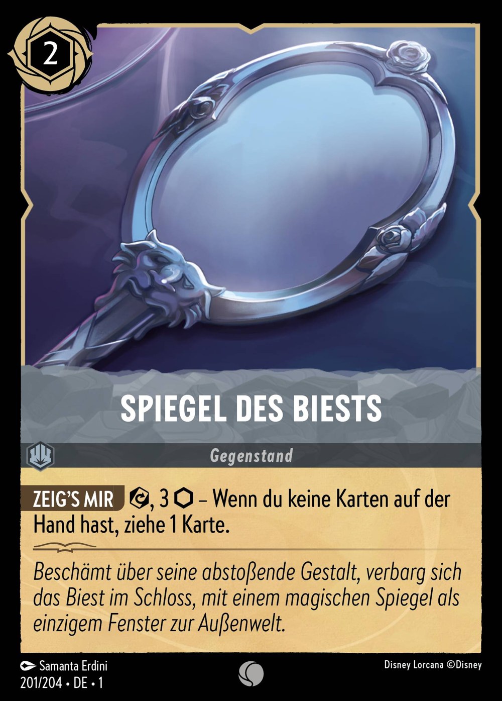 Spiegel des Biests 201/204 – Das Erste Kapitel – Disney Lorcana – Deutsch – Near Mint