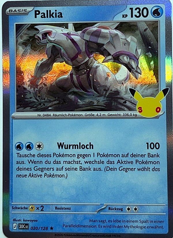 Palkia 020/128 – 30 Jahre – Pokémon – Deutsch – Near Mint