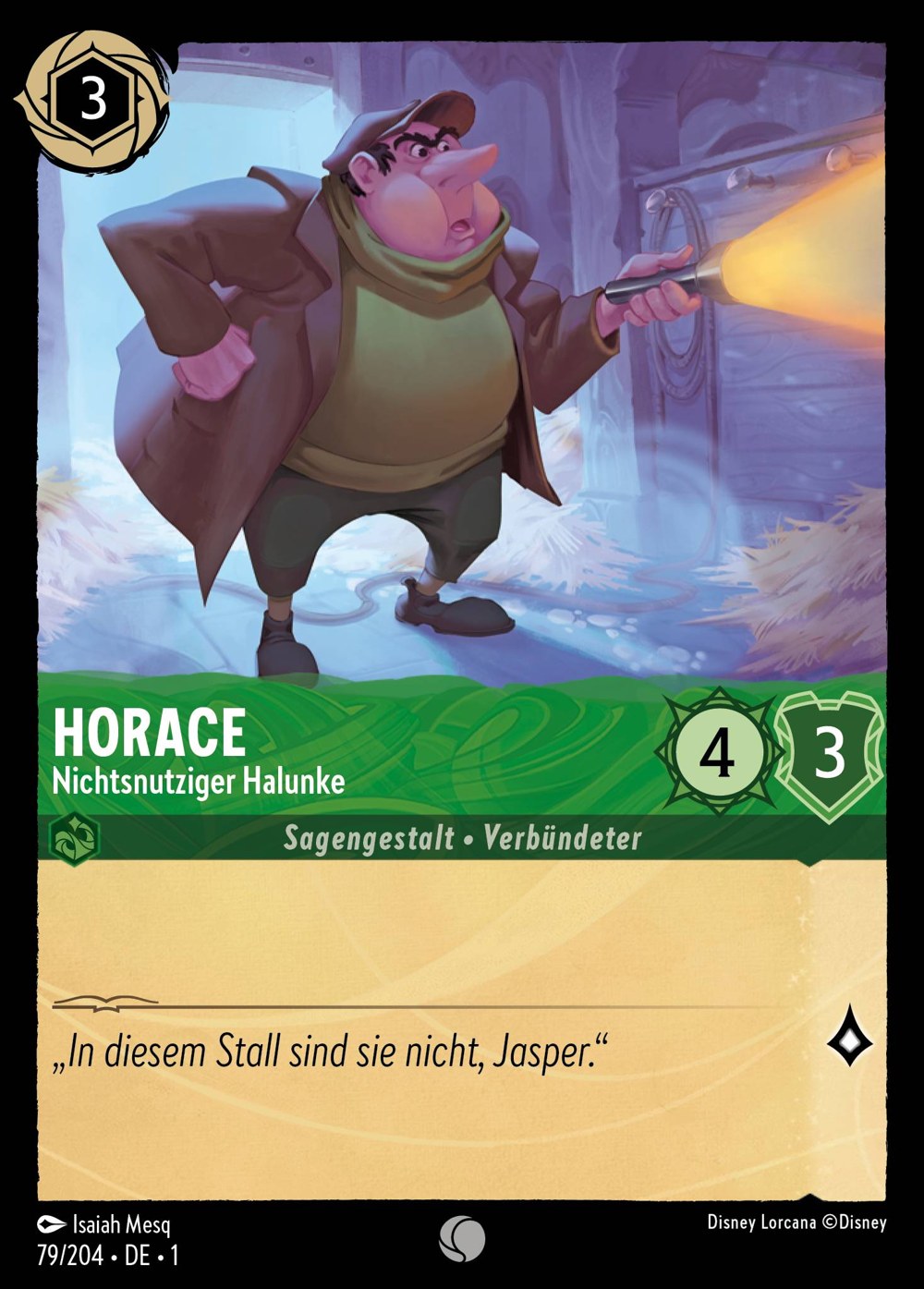 Horace – Nichtsnutziger Halunke 79/204 – Das Erste Kapitel – Disney Lorcana – Deutsch – Near Mint