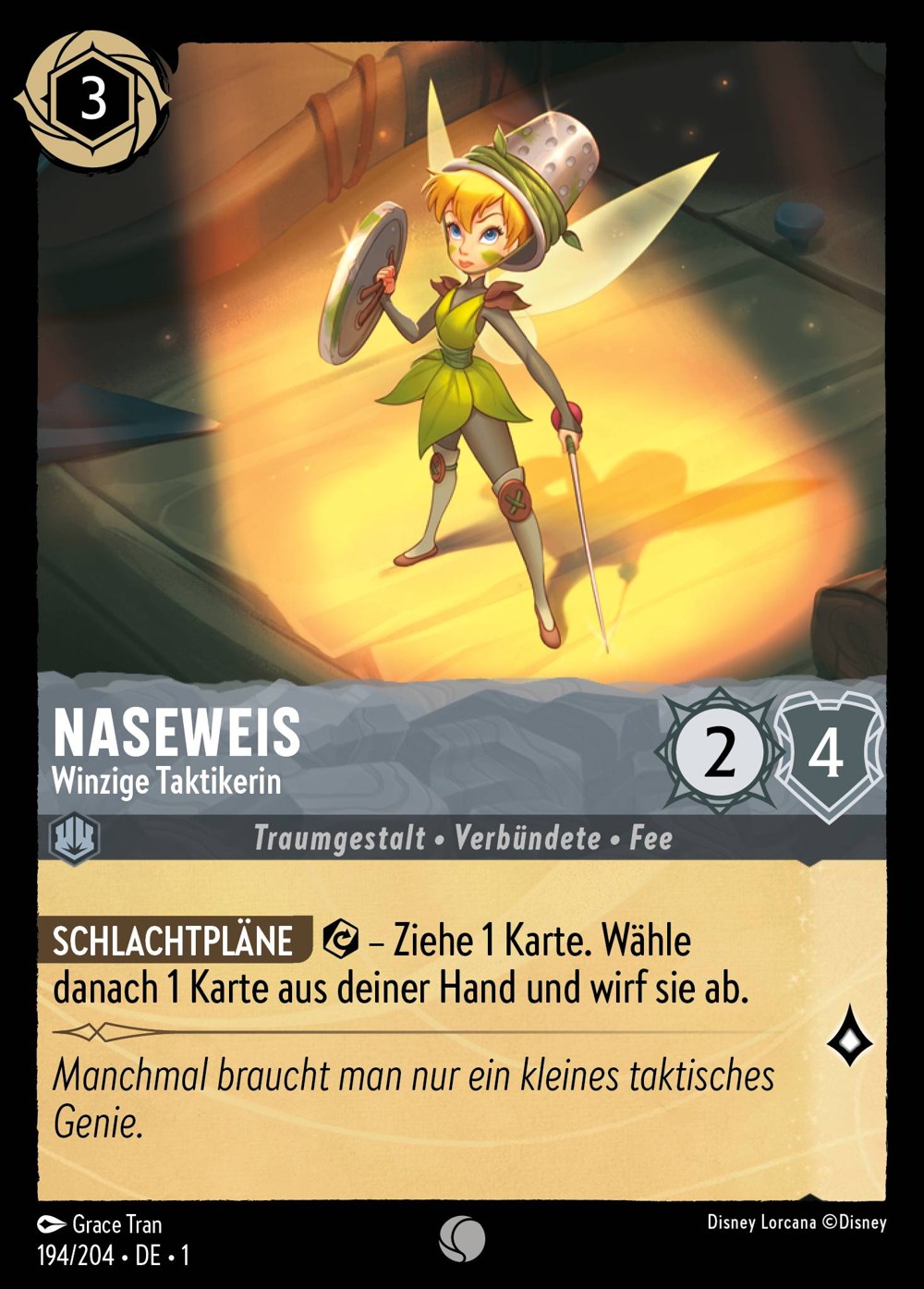 Naseweis – Winzige Taktikerin 194/204 – Das Erste Kapitel – Disney Lorcana – Deutsch – Near Mint