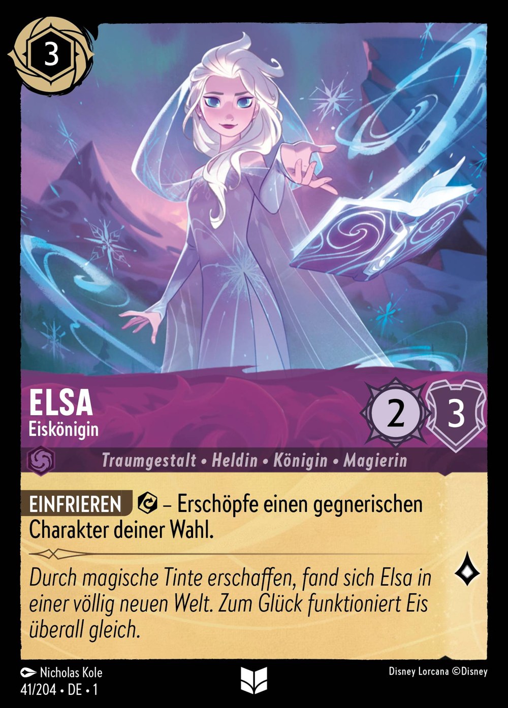 Elsa – Eiskönigin 41/204 – Das Erste Kapitel – Disney Lorcana – Deutsch – Near Mint