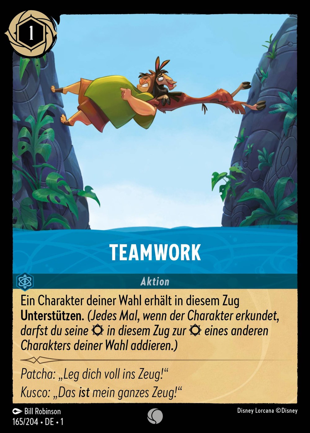Teamwork 165/204 – Das Erste Kapitel – Disney Lorcana – Deutsch – Near Mint