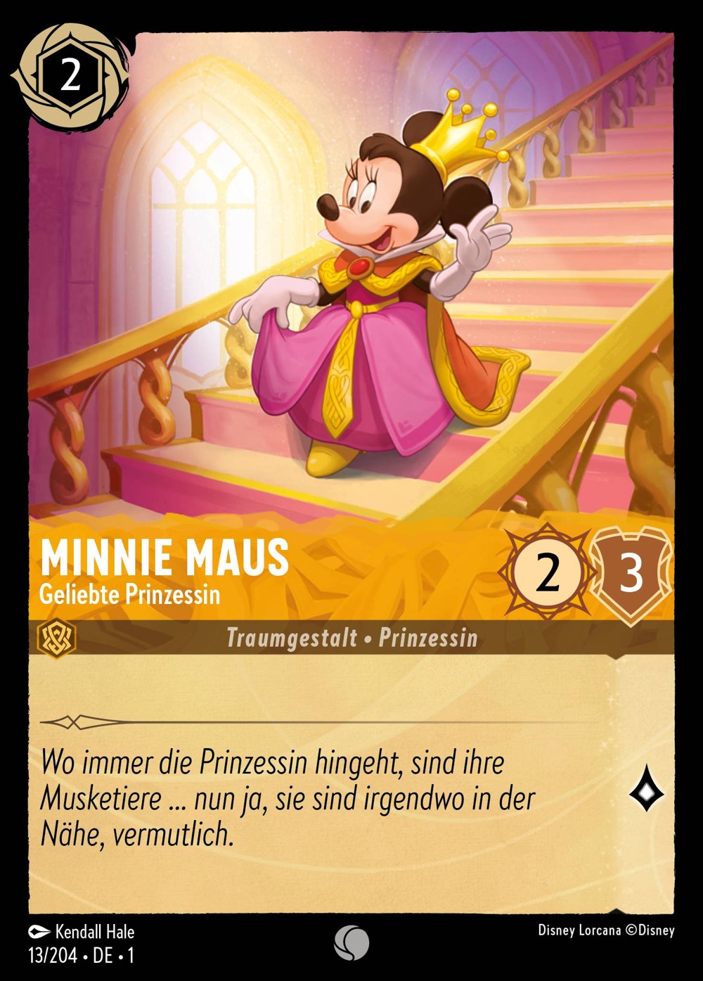 Minnie Maus – Geliebte Prinzessin 13/204 – Das Erste Kapitel – Disney Lorcana – Deutsch – Near Mint
