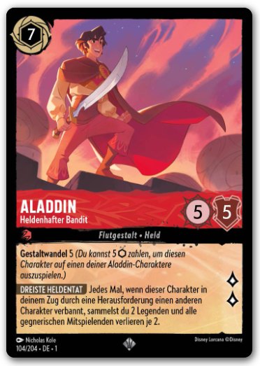 Aladdin Heldenhafter Bandit
