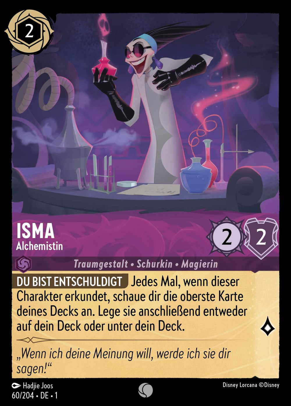 Isma – Alchemistin 60/204 – Das Erste Kapitel – Disney Lorcana – Deutsch – Near Mint