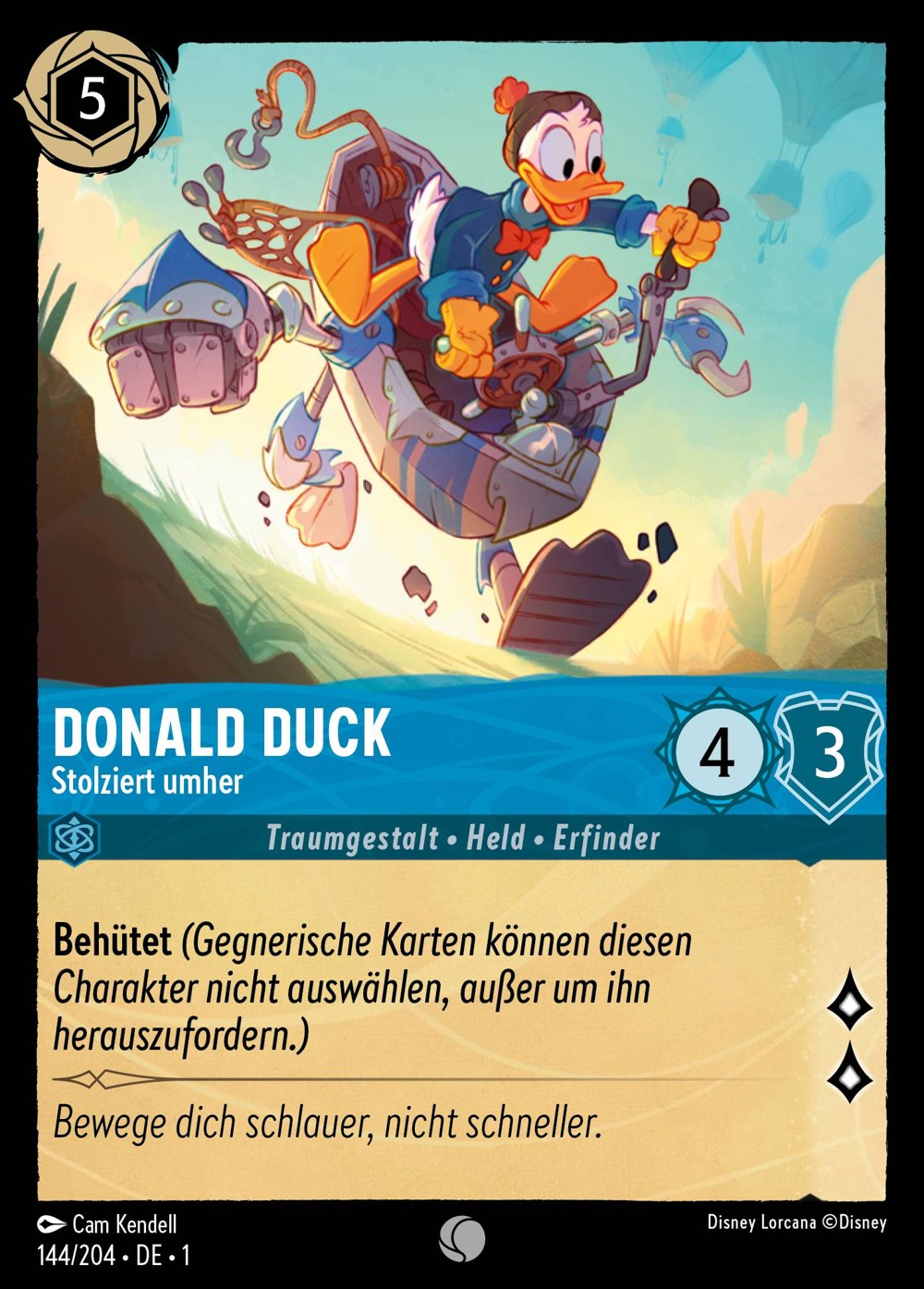 Donald Duck – Stolziert umher 144/204 – Das Erste Kapitel – Disney Lorcana – Deutsch – Near Mint