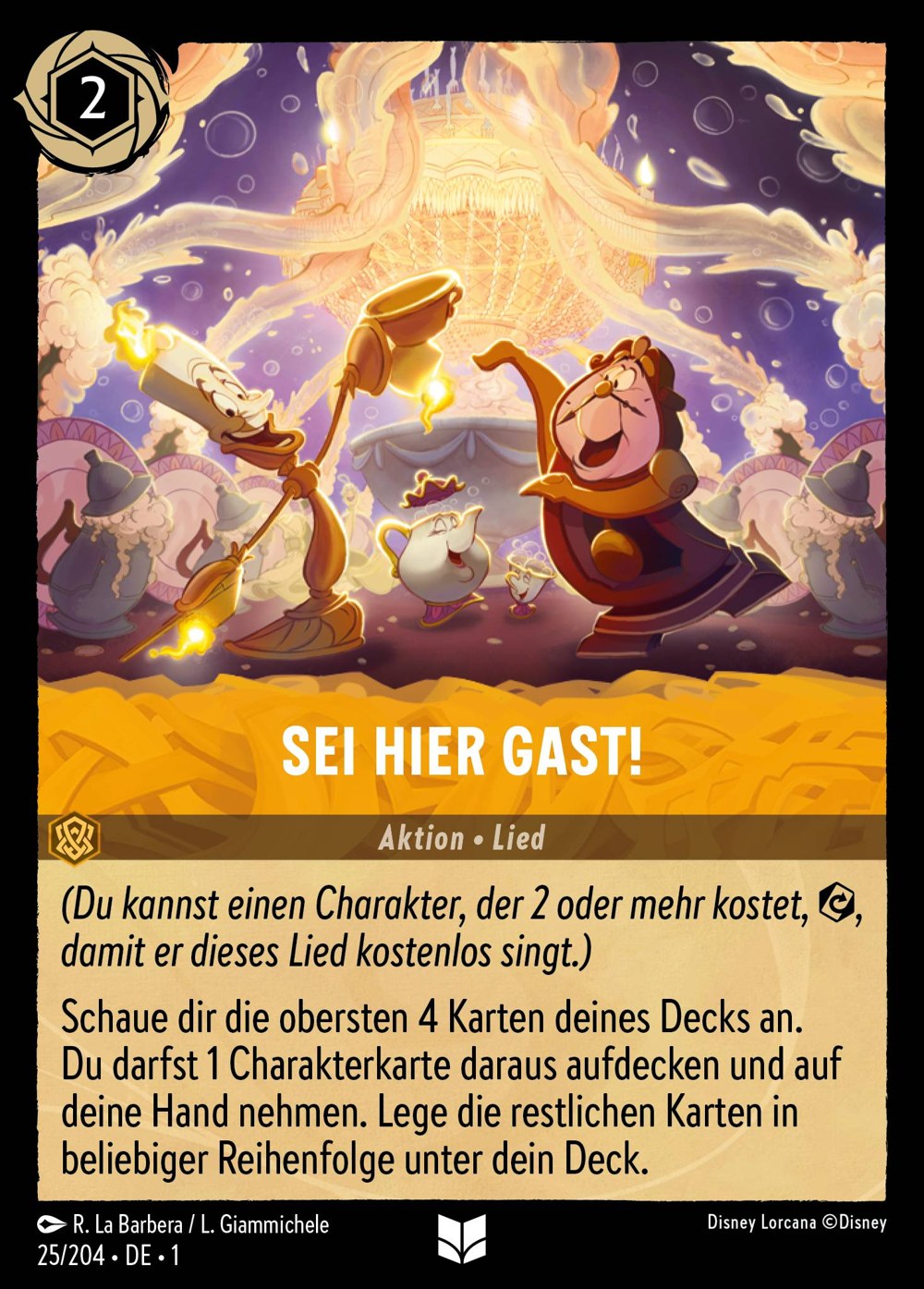 Sei hier Gast! 25/204 – Das Erste Kapitel – Disney Lorcana – Deutsch – Near Mint
