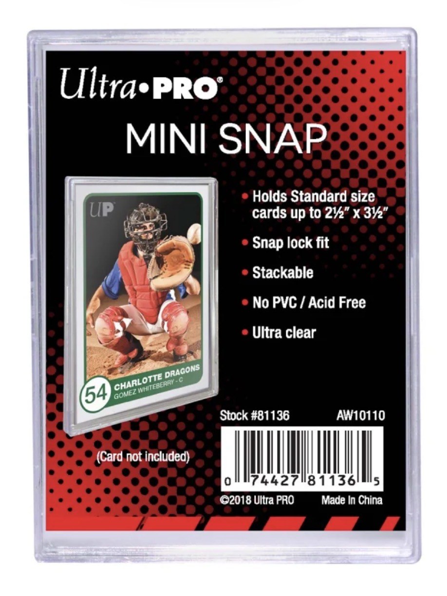 Ultra Pro Mini Snap Card Holder – Kartenhalter für Sammelkarten, stapelbar, säurefrei