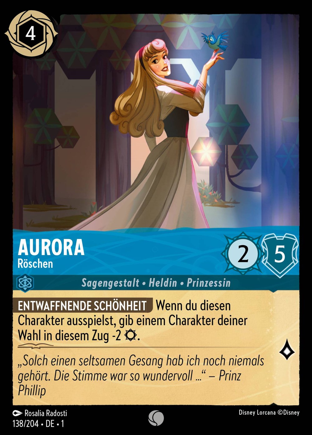 Aurora – Röschen 138/204 – Das Erste Kapitel – Disney Lorcana – Deutsch – Near Mint