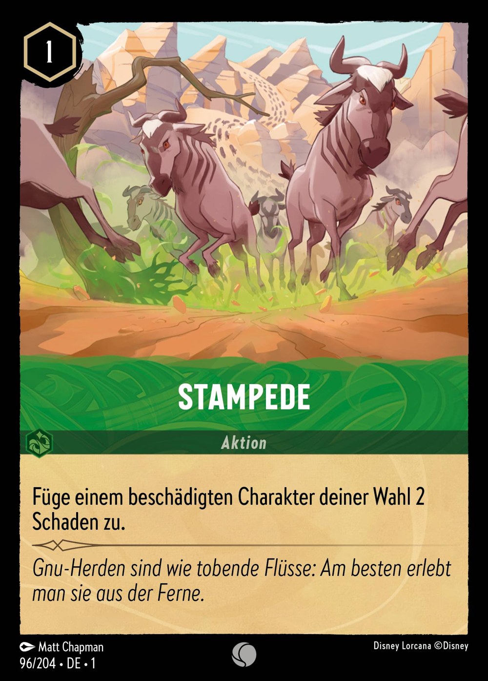 Stampede 96/204 – Das Erste Kapitel – Disney Lorcana – Deutsch – Near Mint