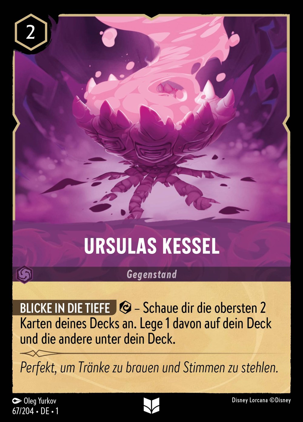 Ursulas Kessel 67/204 – Das Erste Kapitel – Disney Lorcana – Deutsch – Near Mint