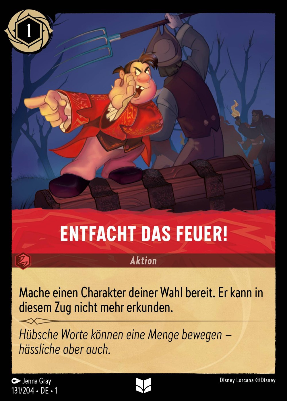 Entfacht das Feuer! 131/204 – Das Erste Kapitel – Disney Lorcana – Deutsch – Near Mint