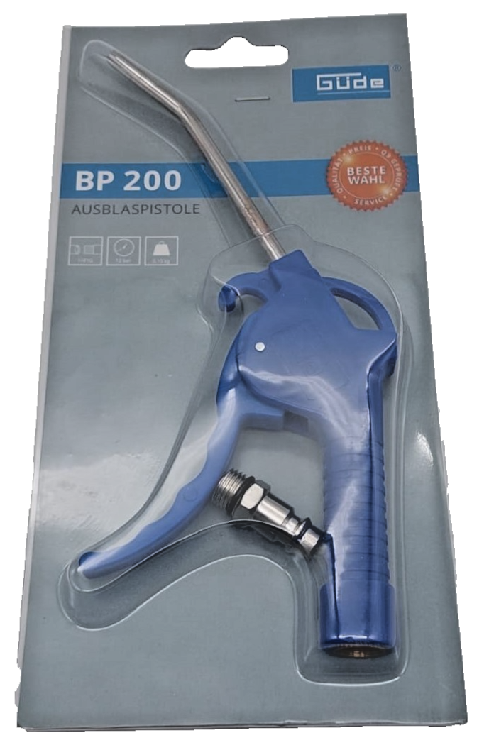 Güde Ausblaspistole BP 200 Druckluftpistole Ausbläser Kompressor Zubehör PVC