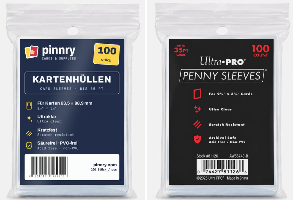 Kartenhüllen Ultra Pro Penny Sleeves Pinnry 100