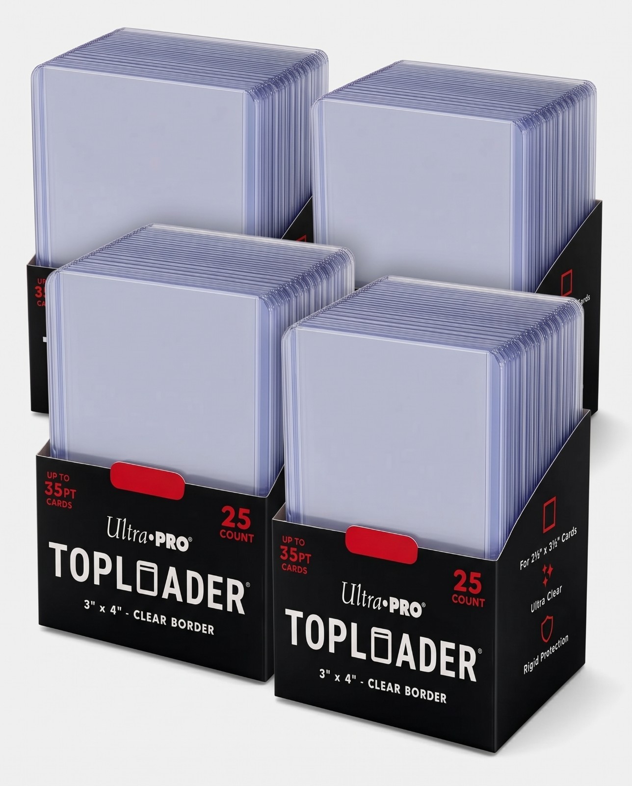 Ultra PRO - 100x Regular Toploader, Hartplastikhüllen für TCG Sammelkarten, NEU
