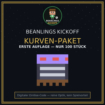 Beanlings Kickoff Kurven-Paket — digitaler Code, Erste Auflage 1/100, Fangesang