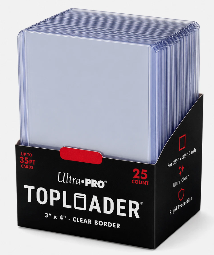Ultra Pro Toploader 25 Stück Regular Toploader Karten Schutz Transparent Hülle