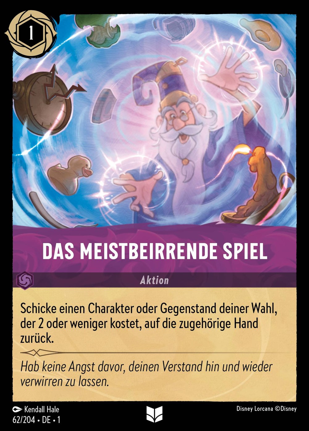 Das meistbeirrende Spiel 62/204 – Das Erste Kapitel – Disney Lorcana – Deutsch – Near Mint