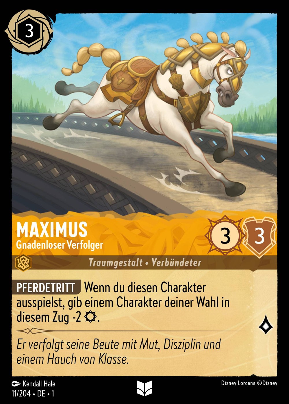 Maximus – Gnadenloser Verfolger 11/204 – Das Erste Kapitel – Disney Lorcana – Deutsch – Near Mint