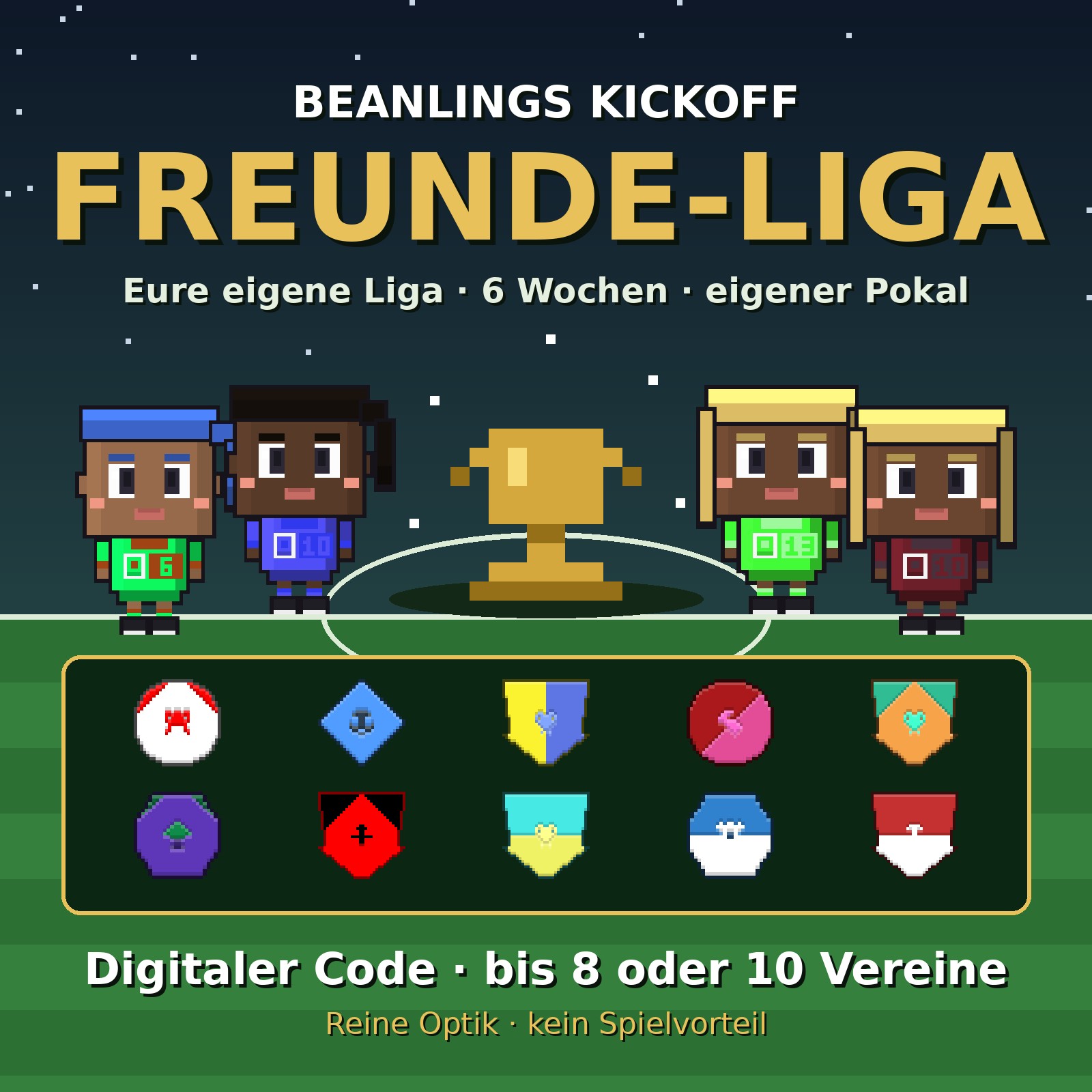 Beanlings Kickoff Freunde-Liga-Paket — eure eigene Liga mit Freunden, digitaler Code