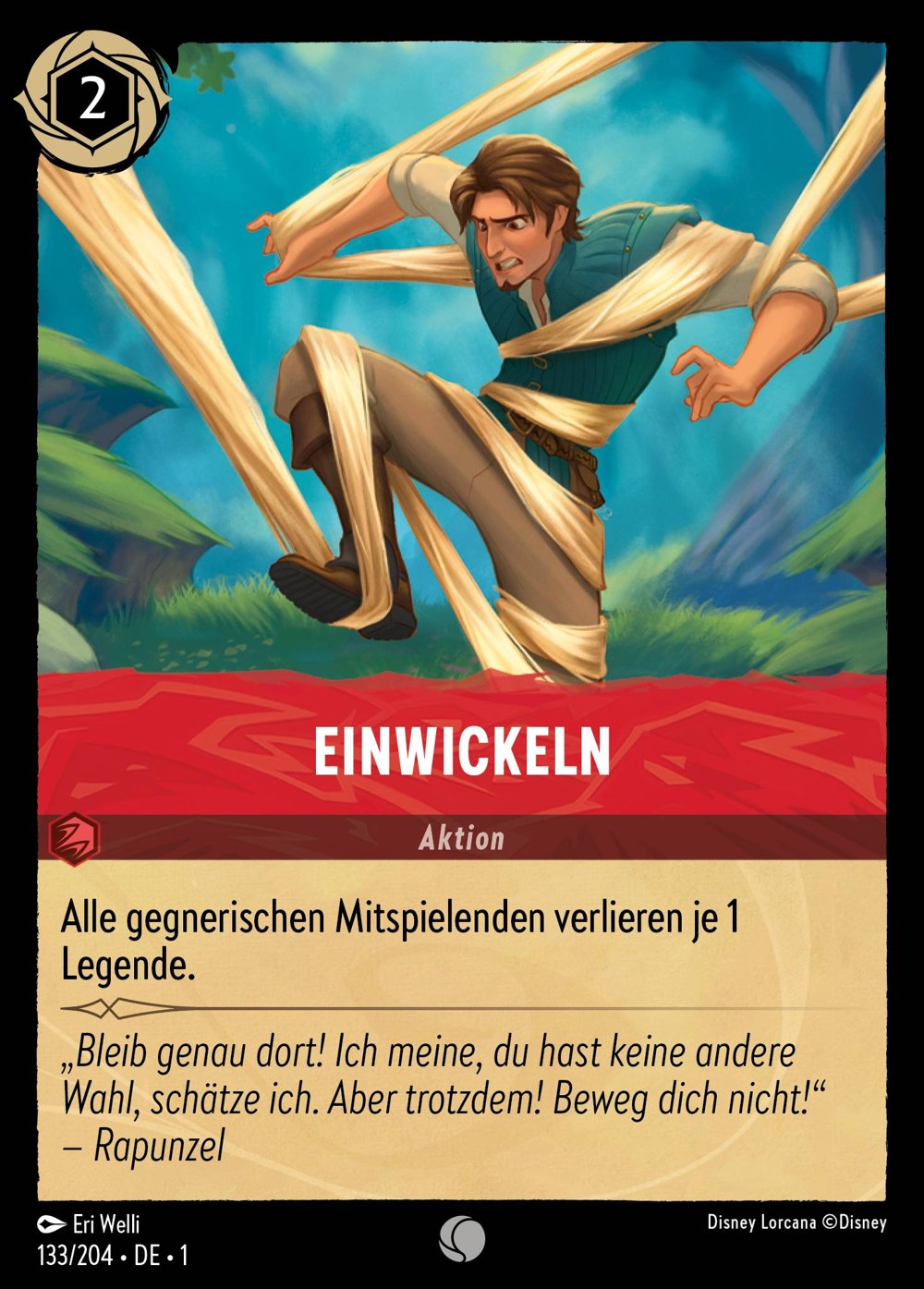 Einwickeln 133/204 – Das Erste Kapitel – Disney Lorcana – Deutsch – Near Mint