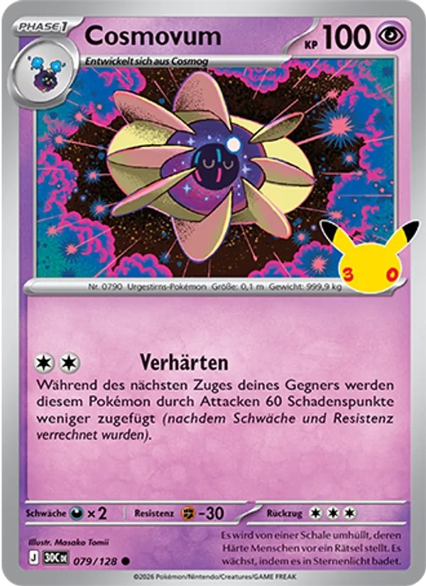 Cosmovum 079/128 – 30 Jahre – Pokémon – Deutsch – Near Mint
