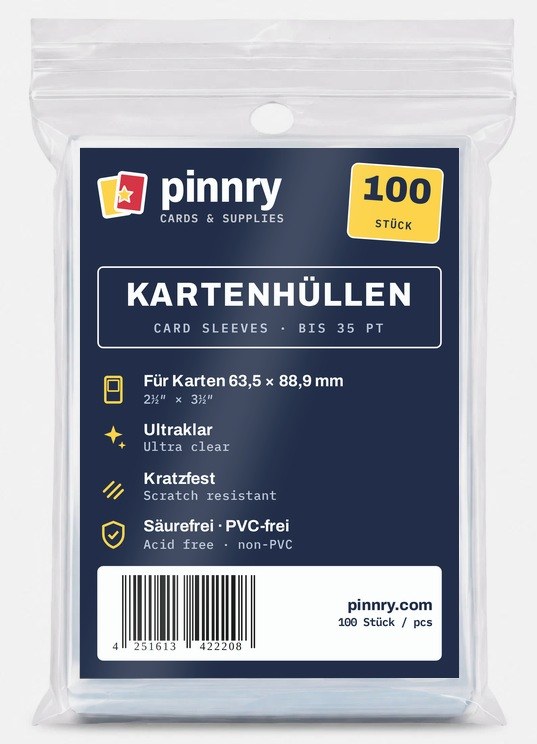 pinnry Kartenhüllen Standard (Sleeves) – Eigenmarke