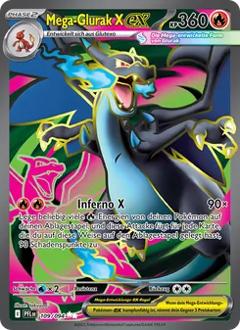 Mega-Glurak X-ex (109) aus dem Set Fatale Flammen