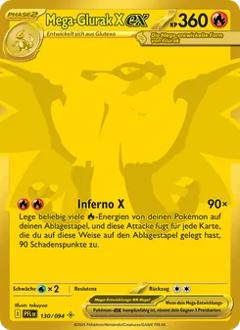 Mega-Glurak X-ex (130) aus dem Set Fatale Flammen