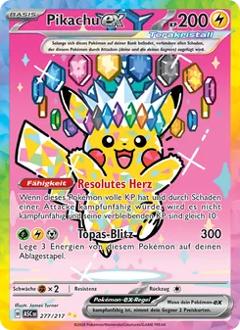 Pikachu-ex (277) aus dem Set Erhabene Helden