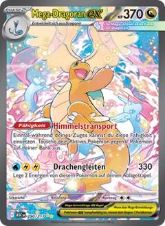 Mega-Dragoran-ex (290) aus dem Set Erhabene Helden