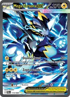 Mega-Zeraora-ex (114) aus dem Set Dunkelnacht