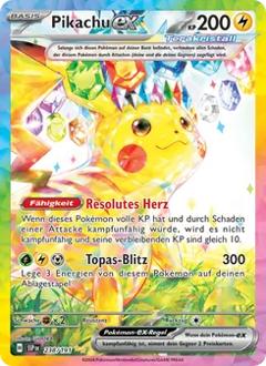 Pikachu-ex (238) aus dem Set Stürmische Funken