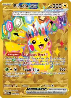 Pikachu-ex (247) aus dem Set Stürmische Funken