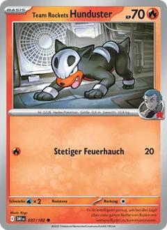 Team Rockets Hunduster Nr. 037