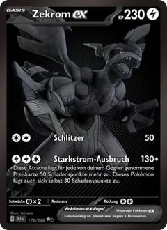 Zekrom-ex (172) aus dem Set Schwarze Blitze