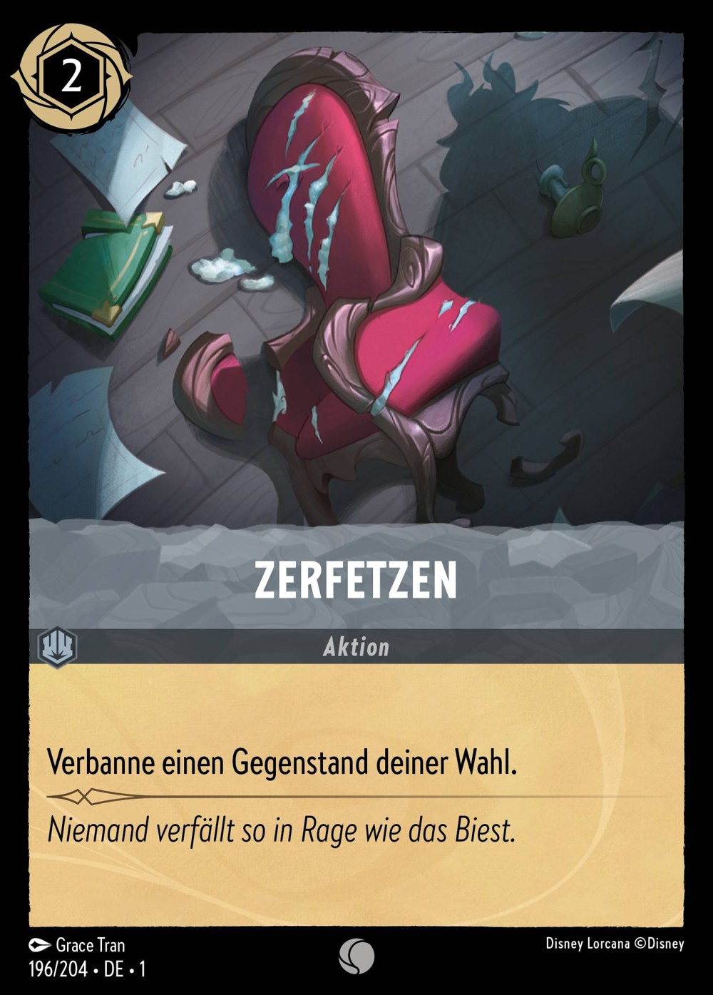 Zerfetzen 196/204 – Das Erste Kapitel – Disney Lorcana – Deutsch – Near Mint
