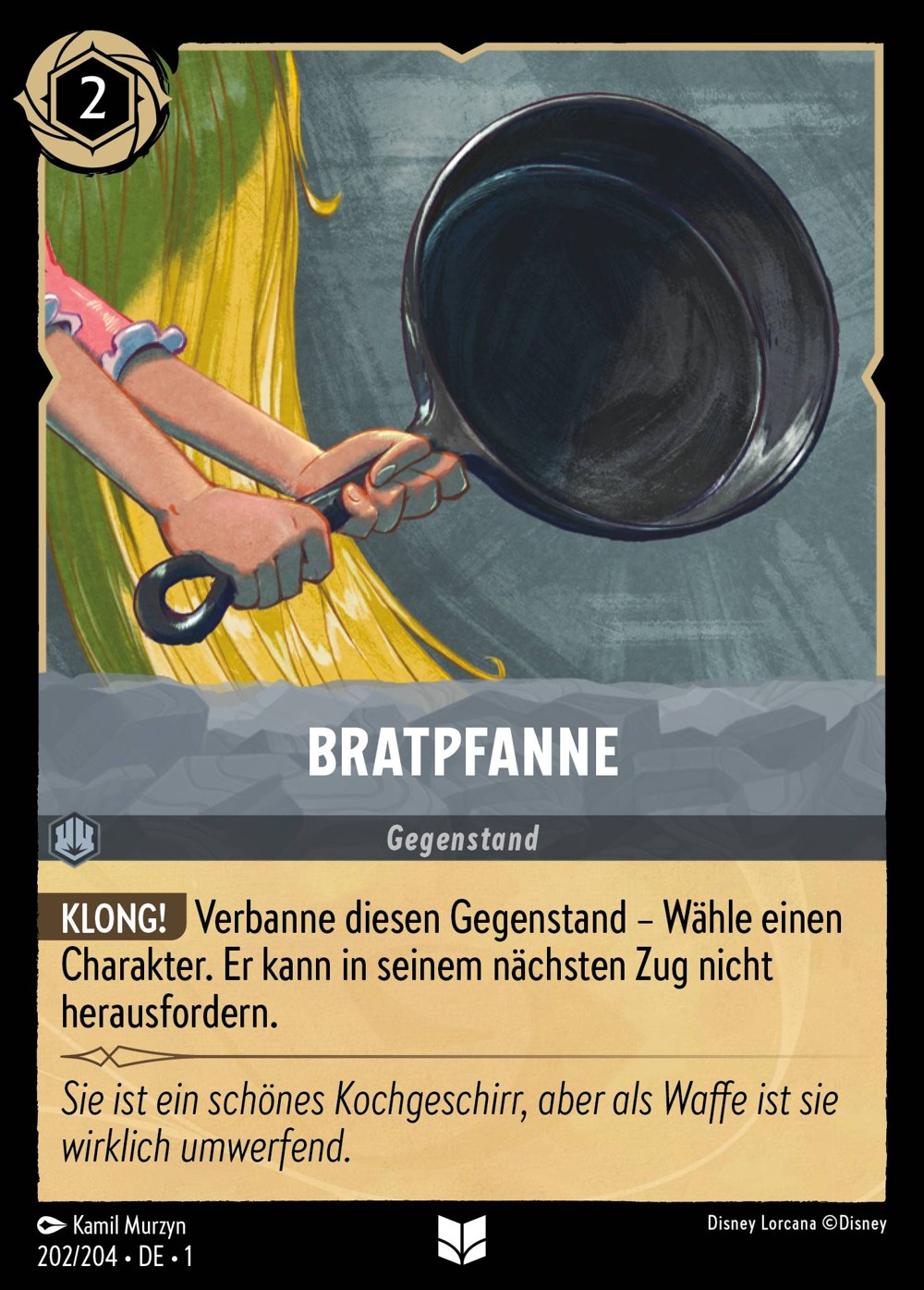 Bratpfanne 202/204 – Das Erste Kapitel – Disney Lorcana – Deutsch – Near Mint