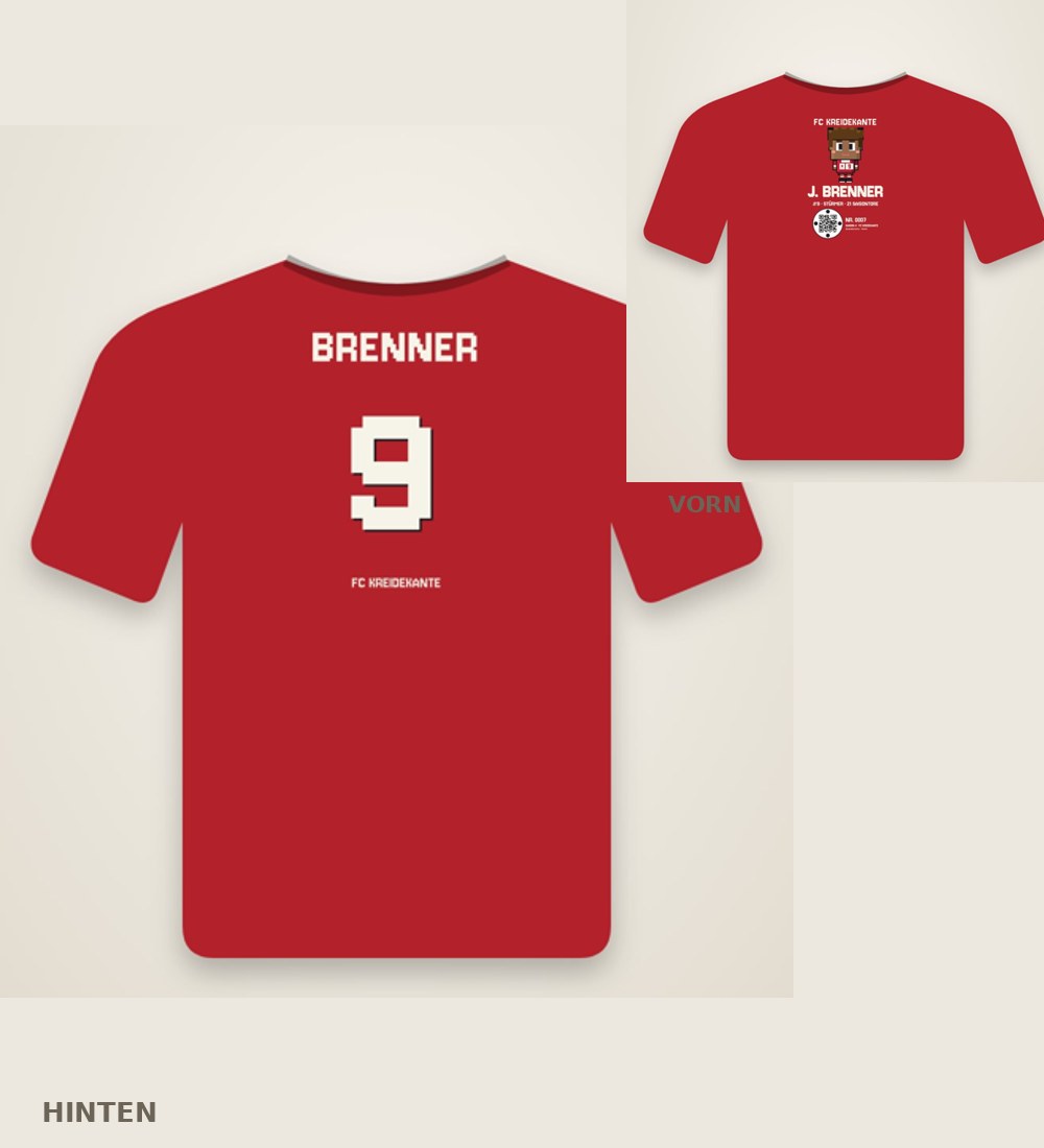 Kinder-Trikot mit Name und Nummer