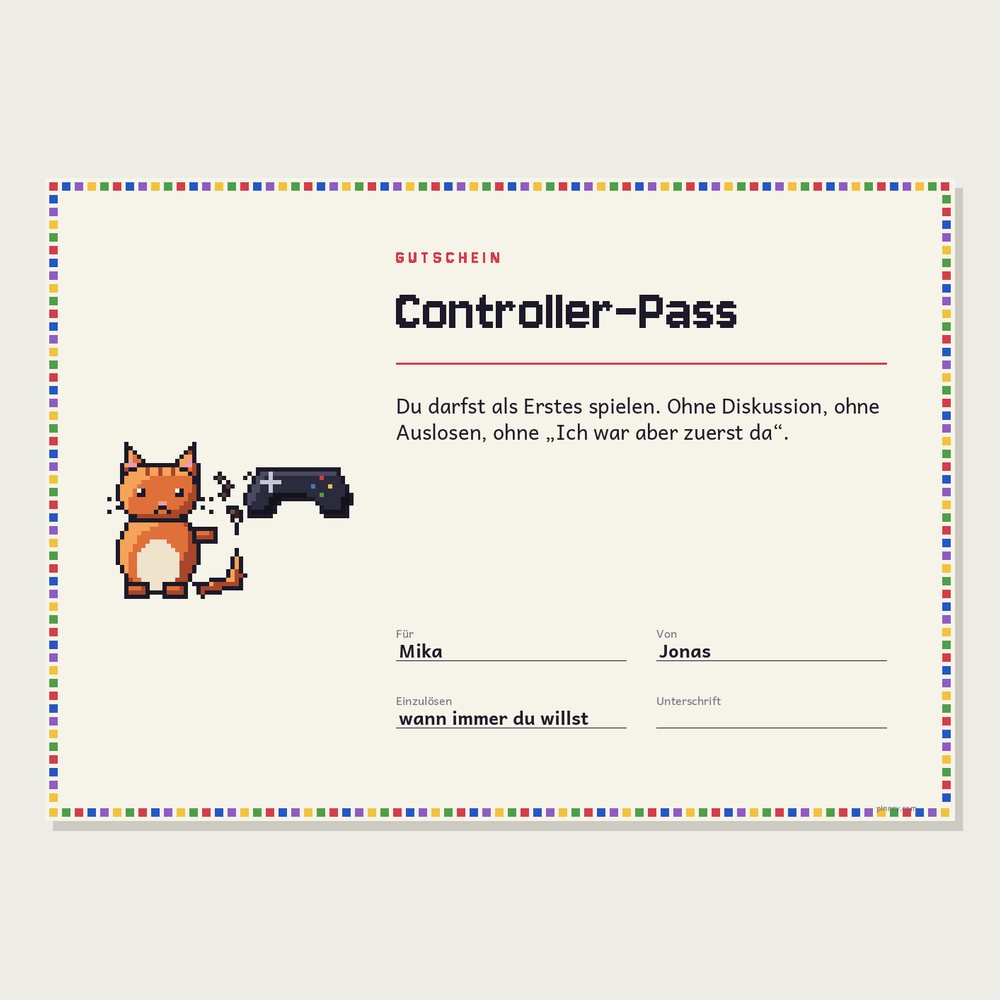 Gutschein „Controller-Pass“