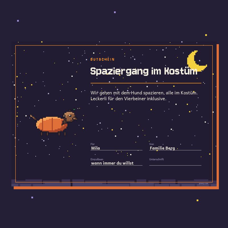 Gutschein „Spaziergang im Kostüm“