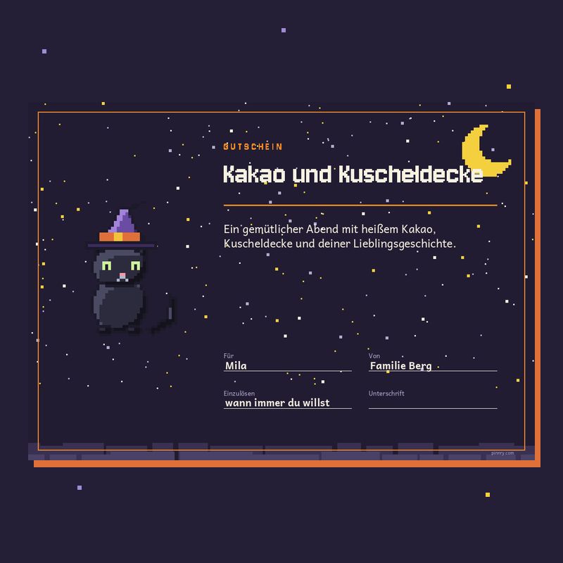 Gutschein „Kakao und Kuscheldecke“