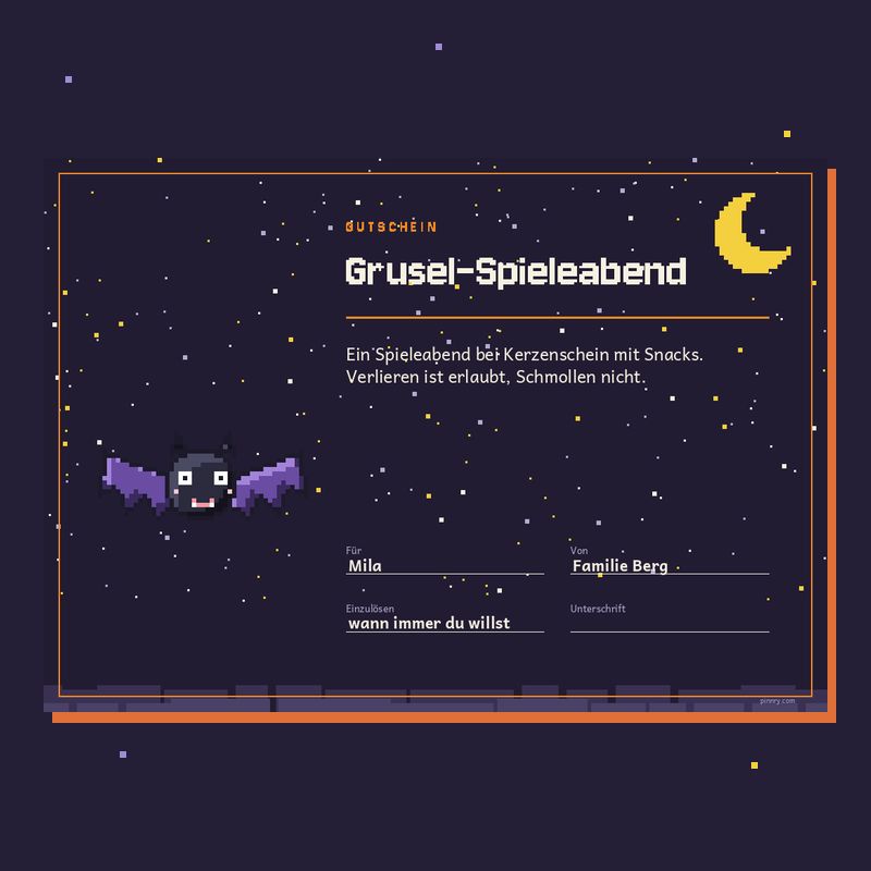 Gutschein „Grusel-Spieleabend“