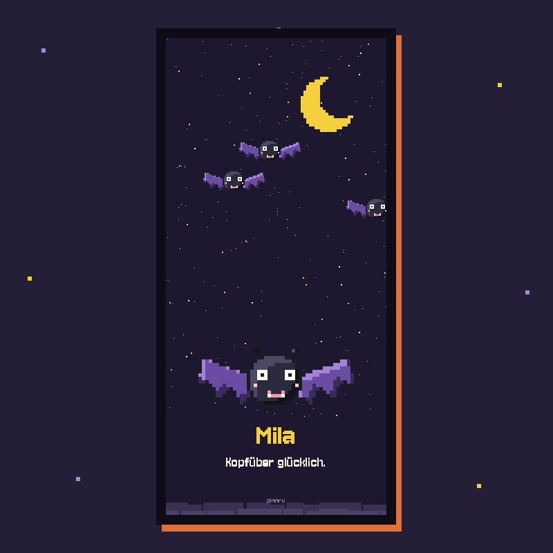 Handy-Hintergrund Fledermaus Flitz
