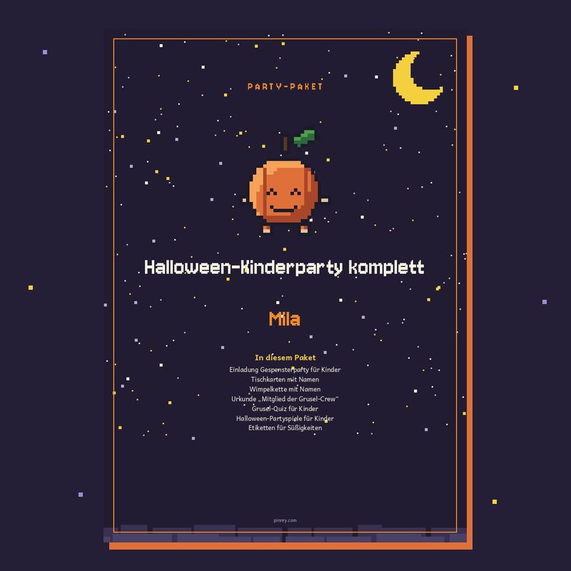 Halloween-Kinderparty komplett