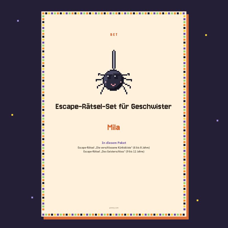 Escape-Rätsel-Set für Geschwister