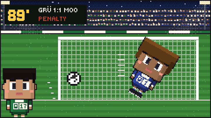 Match scene: 89th minute, penalty. Lenny Vogt, number 17, goes left, the Moorstetten keeper dives right.