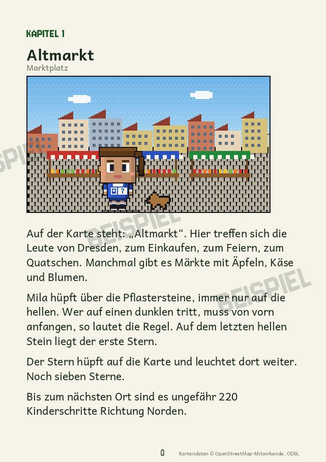 Beispielseite aus dem Buch für Dresden