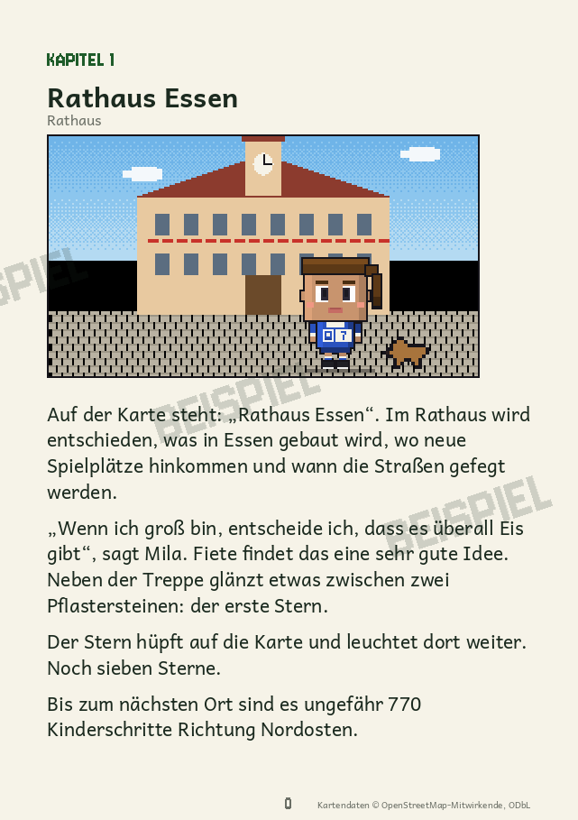 Beispielseite aus dem Buch für Essen